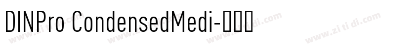 DINPro CondensedMedi字体转换